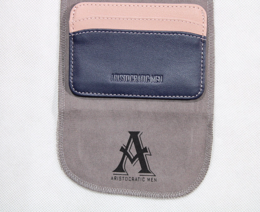 AM Embossed Card Holder